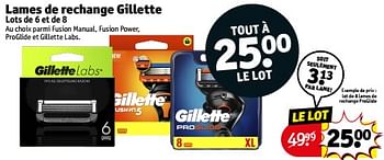 Promotions Lot de 8 lames de rechange proglide - Gillette - Valide de 14/05/2024 à 26/05/2024 chez Kruidvat