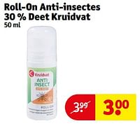 Promotions Roll-on anti-insectes 30 % deet kruidvat - Produit maison - Kruidvat - Valide de 14/05/2024 à 26/05/2024 chez Kruidvat