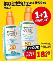 Promotions Spray invisible protect spf50 - Garnier - Valide de 14/05/2024 à 26/05/2024 chez Kruidvat