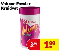 Promotions Volume powder kruidvat - Produit maison - Kruidvat - Valide de 14/05/2024 à 26/05/2024 chez Kruidvat