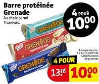 Promotions Barre protéinée salted caramel - Grenade - Valide de 14/05/2024 à 26/05/2024 chez Kruidvat