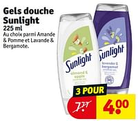 Promotions Gels douche sunlight - Sunlight - Valide de 14/05/2024 à 26/05/2024 chez Kruidvat