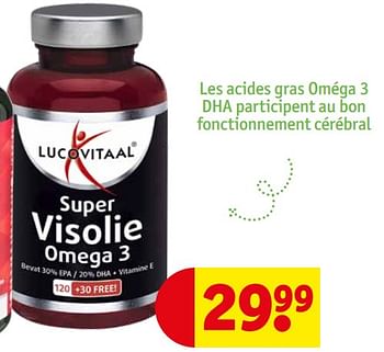 Promotions Les acides gras oméga 3 dha - Lucovitaal - Valide de 14/05/2024 à 26/05/2024 chez Kruidvat