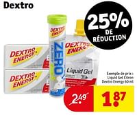 Promotions Liquid gel citron dextro energy - Dextro Energy - Valide de 14/05/2024 à 26/05/2024 chez Kruidvat