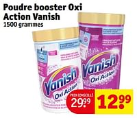 Promotions Poudre booster oxi action vanish - Vanish - Valide de 14/05/2024 à 26/05/2024 chez Kruidvat