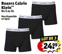 Promotions Boxers calvin klein - Calvin Klein - Valide de 14/05/2024 à 26/05/2024 chez Kruidvat