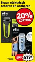 Promoties Braun elektrisch scheren en ontharen ladyshaver - Braun - Geldig van 14/05/2024 tot 26/05/2024 bij Kruidvat