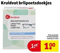 Promoties Brilpoetsdoekjes vochtig - Huismerk - Kruidvat - Geldig van 14/05/2024 tot 26/05/2024 bij Kruidvat