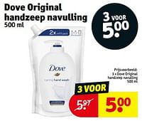 Promoties Dove original handzeep navulling - Dove - Geldig van 14/05/2024 tot 26/05/2024 bij Kruidvat