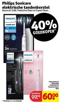 Elektrische tandenborstel protection clean roze-Philips