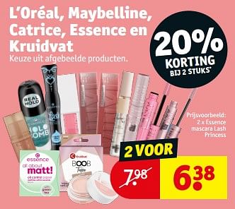 Promoties Essence mascara lash princess - Huismerk - Kruidvat - Geldig van 14/05/2024 tot 26/05/2024 bij Kruidvat