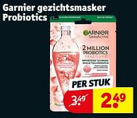 Promoties Garnier gezichtsmasker probiotics - Garnier - Geldig van 14/05/2024 tot 26/05/2024 bij Kruidvat