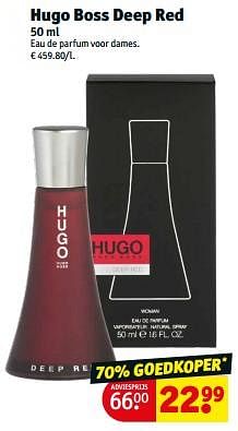 Promoties Hugo boss deep red - Hugo Boss - Geldig van 14/05/2024 tot 26/05/2024 bij Kruidvat