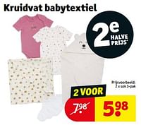 Promoties Kruidvat babytextiel sok 3-pak - Huismerk - Kruidvat - Geldig van 14/05/2024 tot 26/05/2024 bij Kruidvat