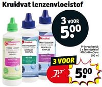 Promoties Lensvloeistof all-in-one sens - Huismerk - Kruidvat - Geldig van 14/05/2024 tot 26/05/2024 bij Kruidvat