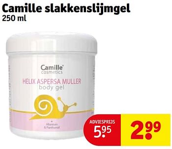 Promoties Camille slakkenslijmgel - Camille - Geldig van 14/05/2024 tot 26/05/2024 bij Kruidvat