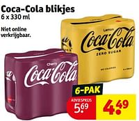 Promoties Coca-cola blikjes - Coca Cola - Geldig van 14/05/2024 tot 26/05/2024 bij Kruidvat