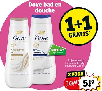 Promoties Douche deeply nourishing - Dove - Geldig van 14/05/2024 tot 26/05/2024 bij Kruidvat