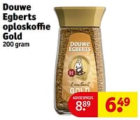 Promoties Douwe egberts oploskoffie gold - Douwe Egberts - Geldig van 14/05/2024 tot 26/05/2024 bij Kruidvat