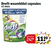 Promoties Dreft wasmiddel capsules - Dreft - Geldig van 14/05/2024 tot 26/05/2024 bij Kruidvat