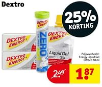 Promoties Energy liquid gel citroen - Dextro Energy - Geldig van 14/05/2024 tot 26/05/2024 bij Kruidvat