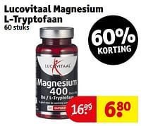 Promoties Lucovitaal magnesium l-tryptofaan - Lucovitaal - Geldig van 14/05/2024 tot 26/05/2024 bij Kruidvat