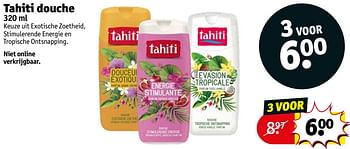 Promoties Tahiti douche - Palmolive Tahiti - Geldig van 14/05/2024 tot 26/05/2024 bij Kruidvat