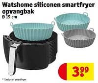 Promoties Watshome siliconen smartfryer opvangbak - Watshome - Geldig van 14/05/2024 tot 26/05/2024 bij Kruidvat