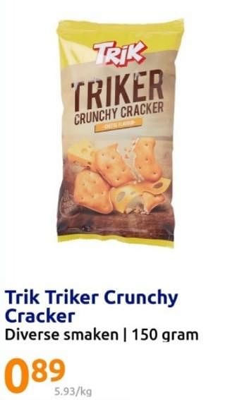 Promoties Crunchy cracker - Trik triker - Geldig van 15/05/2024 tot 21/05/2024 bij Action