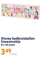 Promoties Disney badbruisballen sneeuwwitje - Disney - Geldig van 15/05/2024 tot 21/05/2024 bij Action