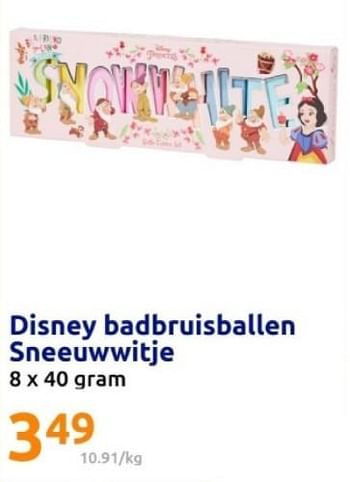 Promoties Disney badbruisballen sneeuwwitje - Disney - Geldig van 15/05/2024 tot 21/05/2024 bij Action