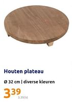 Promoties Houten plateau - Huismerk - Action - Geldig van 15/05/2024 tot 21/05/2024 bij Action