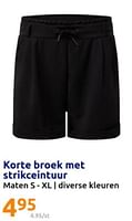 Promoties Korte broek met strikceintuur - Huismerk - Action - Geldig van 15/05/2024 tot 21/05/2024 bij Action