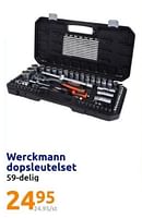 Promoties Werckmann dopsleutelset 59-delig - Werckmann - Geldig van 15/05/2024 tot 21/05/2024 bij Action