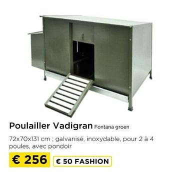 Promotions Poulailler vadigran fontana groen - Vadigran - Valide de 09/05/2024 à 20/05/2024 chez Molecule