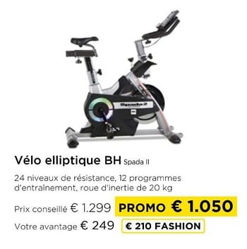 Promotions Vélo elliptique bh spada ll - BH - Valide de 09/05/2024 à 20/05/2024 chez Molecule
