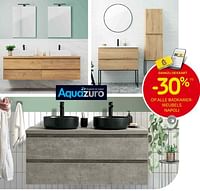 Promoties -30% op alle badkamer meubels napoli - Aquazuro - Geldig van 15/05/2024 tot 27/05/2024 bij Brico