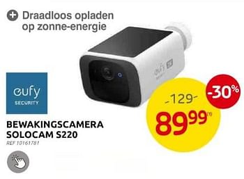 Promoties Eufy bewakingscamera solocam s220 - Eufy - Geldig van 15/05/2024 tot 27/05/2024 bij Brico