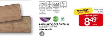 Promotions Laminaatvloer original - DecoMode - Valide de 15/05/2024 à 27/05/2024 chez Brico