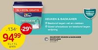 Promoties Muurverf keuken + badkamer easyclean - Levis - Geldig van 15/05/2024 tot 27/05/2024 bij Brico