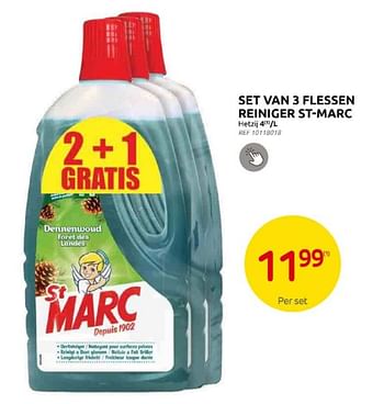 Promoties Set van 3 flessen reiniger st-marc - St Marc - Geldig van 15/05/2024 tot 27/05/2024 bij Brico
