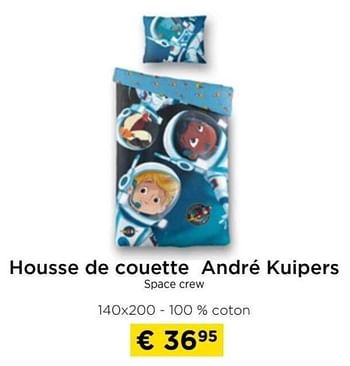 Promotions Housse de couette andré kuipers space crew - Produit maison - Molecule - Valide de 09/05/2024 à 20/05/2024 chez Molecule