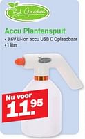 Promoties Accu plantenspuit - Bel Garden - Geldig van 13/05/2024 tot 01/06/2024 bij Van Cranenbroek