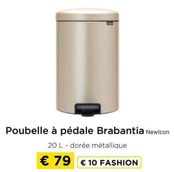 Promotions Poubelle à pédale brabantia newicon - Brabantia - Valide de 09/05/2024 à 20/05/2024 chez Molecule
