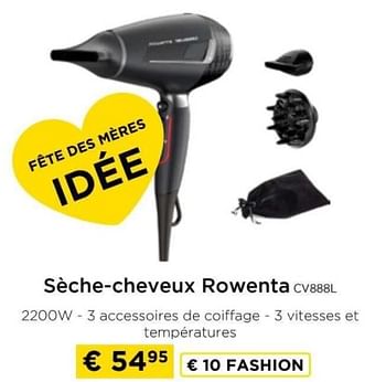 Promotions Sèche-cheveux rowenta cv888l - Rowenta - Valide de 09/05/2024 à 20/05/2024 chez Molecule