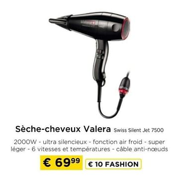 Promotions Sèche-cheveux valera swiss silent jet 7500 - Valera - Valide de 09/05/2024 à 20/05/2024 chez Molecule
