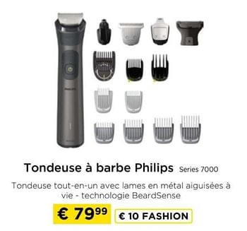 Promotions Tondeuse à barbe philips series 7000 - Philips - Valide de 09/05/2024 à 20/05/2024 chez Molecule
