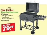 Promoties Houtskoolbarbecue woodbury - Nice Cooker - Geldig van 13/05/2024 tot 01/06/2024 bij Van Cranenbroek