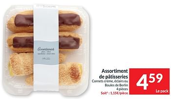 Promotions Assortiment de pâtisseries - Produit maison - Intermarche - Valide de 14/05/2024 à 20/05/2024 chez Intermarche