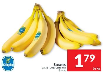 Promotions Bananes - Chiquita - Valide de 14/05/2024 à 20/05/2024 chez Intermarche